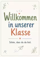 Vorschau - Poster - Türschilder für die Klassentür – über 60 liebevoll gestaltete Schilder für Grundschule & Sek I | Willkommensschilder, Mutmacher & Klassenraumdeko - Seite 1