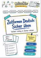 Vorschau - Arbeitsblätter - Zeitformen Klasse 6 - Deckblatt