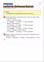 Vorschau - Arbeitsblätter - Zeitformen Klasse 6 - Seite 1