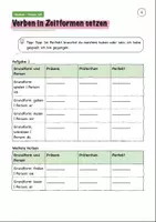Vorschau - Arbeitsblätter - Zeitformen Klasse 4 - Seite 3