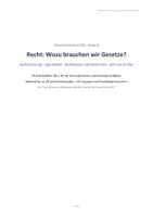Vorschau - Unterrichtsreihen - Unterrichtsreihe zum Thema Recht für die Mittelstufe - Seite 1