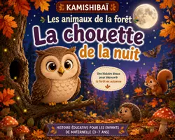 Aperçu - Préparation de séance / Séance complète - Kamishibaï | La chouette de la nuit | Les animaux de la forêt - Page de couverture