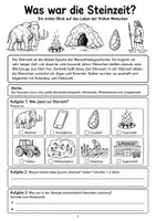Vorschau - Arbeitsblätter - Steinzeit Klasse 5/6: Wachsendes Materialpaket - Seite 1