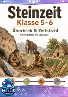 Vorschau - Arbeitsblätter - Steinzeit Klasse 5/6: Zeitstrahl - Deckblatt