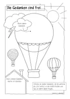 Vorschau - Arbeitsblätter - Gedankenballoon / Gedanken - Corona Sketchnotes - Seite 2