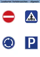 Vorschau - Arbeitsblätter - Materialpaket - Lesen Verkehrsschilder / Verkehrszeichen - DaZ/DaF / Deutsch / Sachunterricht - Seite 2