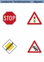 Vorschau - Arbeitsblätter - Materialpaket - Lesen Verkehrsschilder / Verkehrszeichen - DaZ/DaF / Deutsch / Sachunterricht - Seite 3