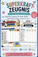 Vorschau - Poster - Superkraft Zeugnis | Wertschätzendes Zeugnis | Schuljahresabschluss | Abschiedsgeschenk - Deckblatt