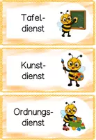 Vorschau - Präsentationen/Tafelbilder - Dienste Bienenklasse 🐝 | Klassendienste & Ämter | Klassentier Biene | Grundschule | Klassenorganisation - Seite 2