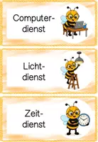 Vorschau - Präsentationen/Tafelbilder - Dienste Bienenklasse 🐝 | Klassendienste & Ämter | Klassentier Biene | Grundschule | Klassenorganisation - Seite 3