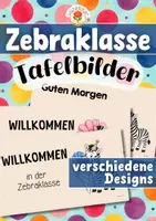 Vorschau - Präsentationen/Tafelbilder - Zebraklasse - Tafelbilder (Klassentier) - Deckblatt