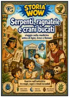anteprima - Schede informative - La medicina negli antichi Egizi,Greci e Romani con gioco - Pagina di copertina