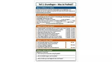 Vorschau - Arbeitsblätter - Freiheit und Verantwortung - Arbeitsblätter Ethik - Seite 1