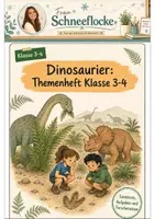 Vorschau - Unterrichtsreihen - Dinosaurier Klasse 3 -4 Sachtexte und Rätsel - Deckblatt
