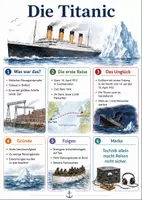 Vorschau - Arbeitsblätter - Lernposter + Arbeitsblätter zum Thema "Titanic" + Lösung & MP3 + Mindmap + Infografiken - Deckblatt