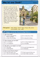 Vorschau - Arbeitsblätter - Stadt und Stadtleben entdecken Klasse 3 -4 Orientierung und Zusammenleben - Seite 1