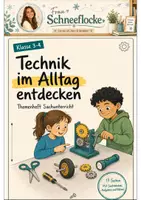 Vorschau - Stundenentwürfe - Technik im Alltag Klasse 3 -4 Lesen und Aufgaben lösen - Deckblatt