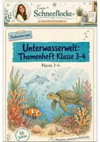 Vorschau - Arbeitsblätter - Unterwasserwelt Klasse 3 -4 Lebensräume und Meeresschutz - Deckblatt