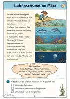 Vorschau - Arbeitsblätter - Unterwasserwelt Klasse 3 -4 Lebensräume und Meeresschutz - Seite 1