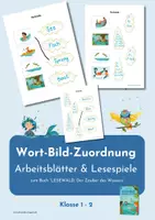 Vorschau - Arbeitsblätter - Wort-Bild-Zuordnung | Lesen Klasse 1 + 2 | Arbeitsblätter - Deckblatt