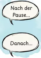 Vorschau - Fördermaterial/Inklusion - Unser Tag Wortweitergabe Satzstarter zur Stundenplanvorstellung - Seite 1