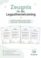 Vorschau - Anderer Materialtyp - Besonderes Zeugnis - Legasthenietraining - Deckblatt