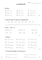 Vorschau - Arbeitsblätter - Mathe Lernzielkontrollen/ Arbeiten Materialpaket (Kl. 3) - Seite 3
