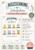 Vorschau - Arbeitsblätter - Auszeichnung des Schuljahres - Wertschätzungs-Urkunde zum Ankreuzen - Schuljahresende - Schülerfeedback - Deckblatt