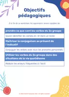Aperçu - Feuilles d'exercices - Les verbes 2ᵉ groupe – Workbook complet - Page 2