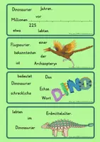 Vorschau - Arbeitsblätter - Purzelsätze zum Thema Dinosaurier Klasse 2 bis 4 - Seite 3
