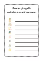 anteprima - Esercizi - Schede di ripasso di italiano per la classe seconda - Pagina 1