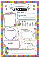 Vorschau - Arbeitsblätter - Steckbrief - Arbeitsblatt, Puzzleteil, Wimpel - Seite 3
