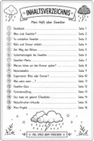 Vorschau - Stundenentwürfe - Gewitter | Sachunterricht Grundschule Klasse 1-4 | Forscherheft mit Experimenten - Seite 3