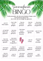 Vorschau - Spiele - Sommerferien Bingo - Unterrichtsmaterial für den perfekten Start nach den Ferien - Seite 1