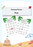 Vorschau - Spiele - Sommerferien Bingo - Unterrichtsmaterial für den perfekten Start nach den Ferien - Deckblatt