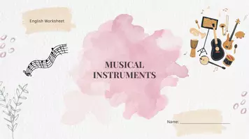 zapowiedź - Musical Instruments - Karta pracy, j. angielski - obwoluta