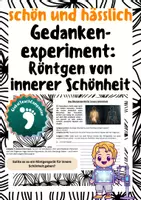 Vorschau - Mal- und Bastelvorlagen - Gedankenexperiment: Das Röntgengerät für innere Schönheit (schön und hässlich) - Deckblatt