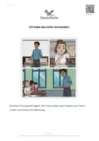 Vorschau - Arbeitsblätter - DaZ A1 – Wortschatz: Sich im Unterricht zurechtfinden (13) - Deckblatt