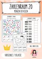 Vorschau - Unterrichtsreihen - Zahlenraum 20 – Komplettpaket | 8 Mathe-Dossiers für die 1. Klasse - Seite 1