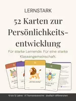 Vorschau - Poster - Persönlichkeitsentwicklung im Klassenzimmer, Kartsenset 6-12 Jahre - Deckblatt