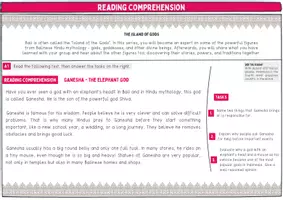 Vorschau - Arbeitsblätter - Reading Comprehension (Gruppenpuzzle) - Gods & Heroes of Bali / Vocabulary Sheets / Differenzierung / Übungen + Lösung - Seite 3