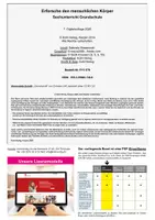Vorschau - Unterrichtsreihen - Erforsche den menschlichen Körper | Skelett, Organe, Blutkreislauf, Atmung, Verdauung, Sinne, Gehirn, Knochen | Sachunterricht Grundschule Klasse 1-4 Grundschrift Lösungen - Seite 1