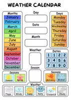 anteprima - Materiale di supporto/inclusione - CLASS WEATHER CALENDAR - Pagina di copertina