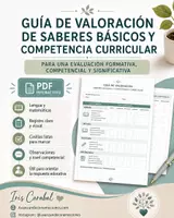 Vista previa - Hojas de trabajo - Guía de Valoración de Saberes Básicos y Competencia Curricular - Portada