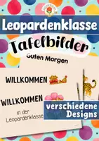 Vorschau - Präsentationen/Tafelbilder - Leopardenklasse - Tafelbilder (Klassentier) - Deckblatt