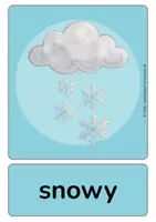 Vorschau - Fördermaterial/Inklusion - Bildkarten WEATHER (1) | Englisch Grundschule | mit & ohne Brick Words - Seite 3