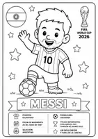 Vista previa - Juegos / Gamificación - ALBUM PARA COLOREAR JUGADORES DEL MUNDIAL - Portada