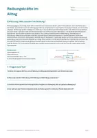 Vorschau - Arbeitsblätter - Arbeitsblatt Physik Klasse 8 - Reibungskräfte im Alltag - Deckblatt