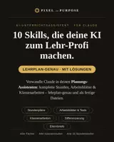 Vorschau - Anderer Materialtyp - 10 Claude Skills für fertige Stunden, Arbeitsblätter & Material - Deckblatt