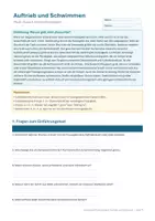 Vorschau - Arbeitsblätter - Arbeitsblatt Physik Klasse 8 - Auftrieb und Schwimmen - Deckblatt